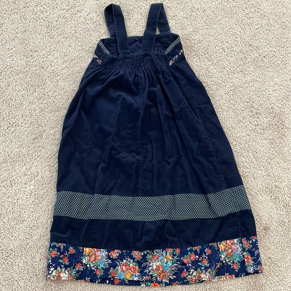 Girls’ VTG navy corduroy jumper dress - Picture 4 of 9